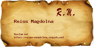 Reiss Magdolna névjegykártya